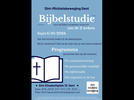Flyer Bijbelstudie Gent